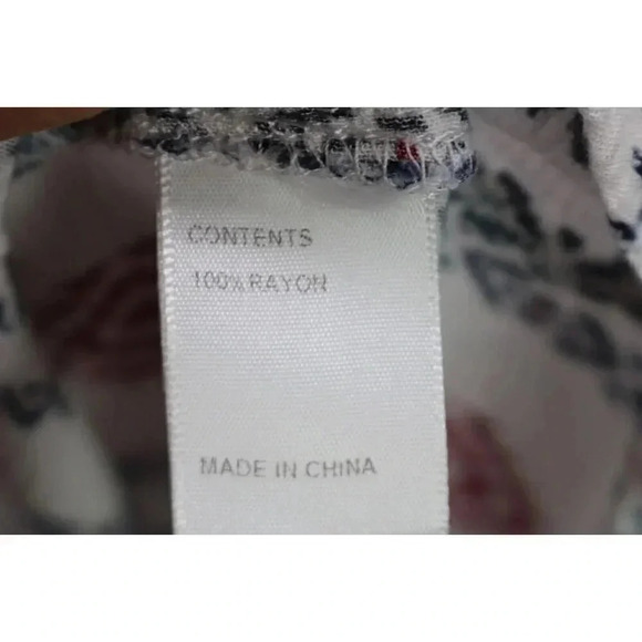 Promesa Aztec Bell Sleeves Tunic-Size Large Jrs.-Rayon-Tassels - Picture 7 of 11